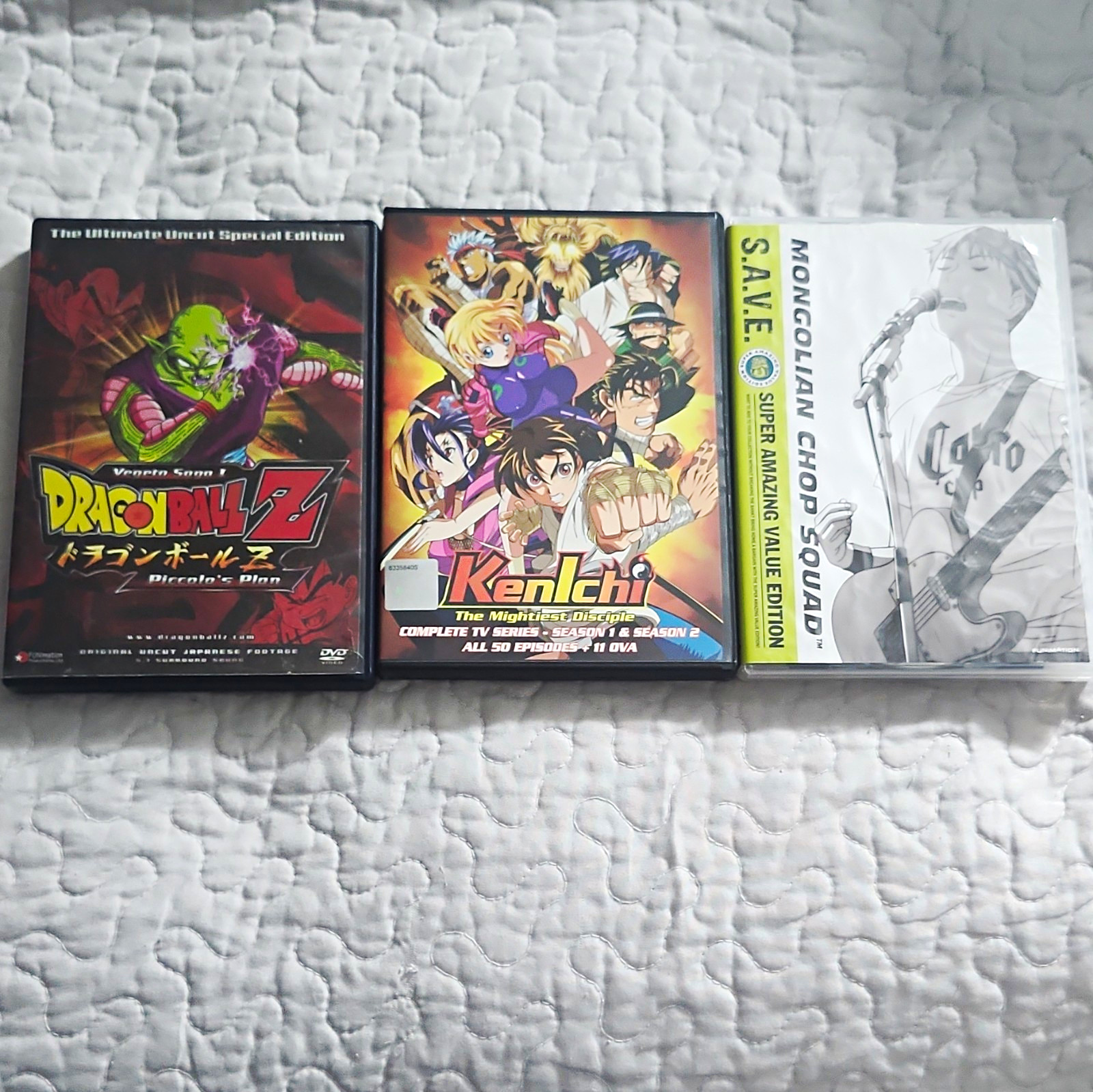 Anime DVD lot 3 Dragon Ball Z, Kenichi The Mightiest Disciple Beck 