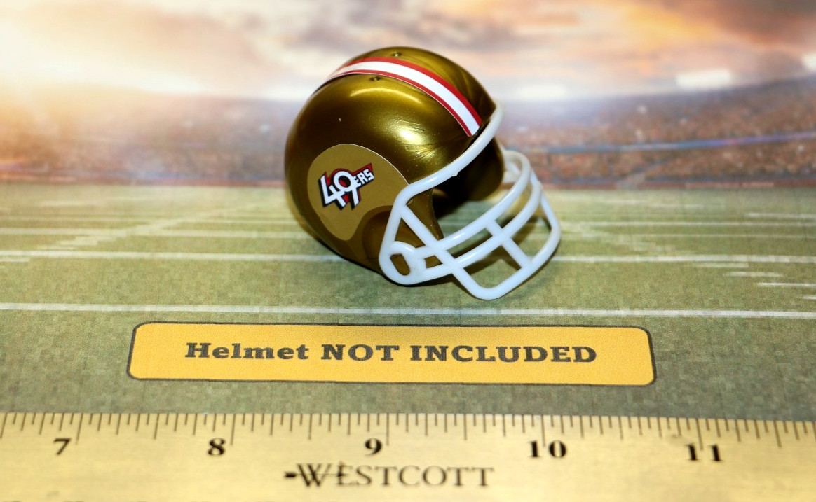 Vintage San Francisco 49ers Decals for OPI Mini Football Gumball Helmets SF-91