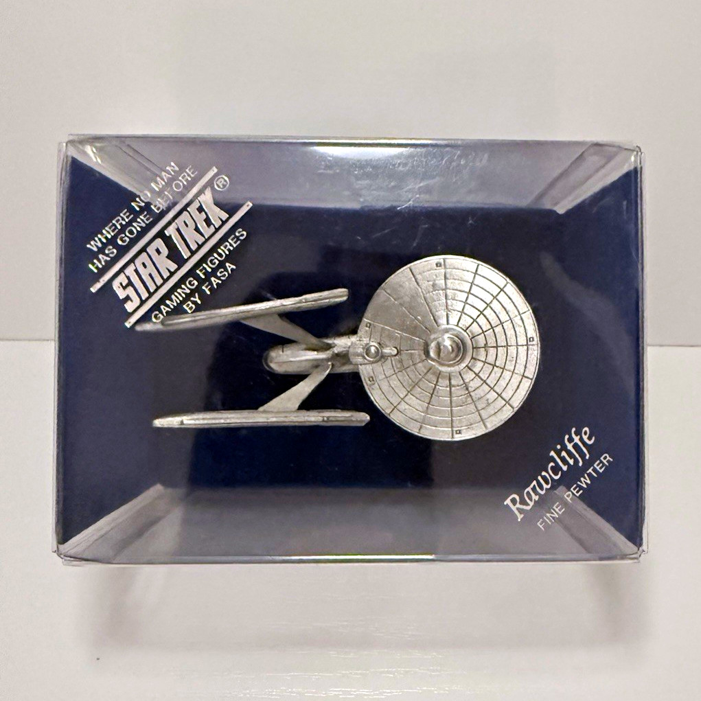 Rawcliffe Star Trek USS Enterprise Fine Pewter Space Ship Collectible Replica Rawcliffe Star Trek USS Enterprise Fine Pewter Space Ship Collectible Replica