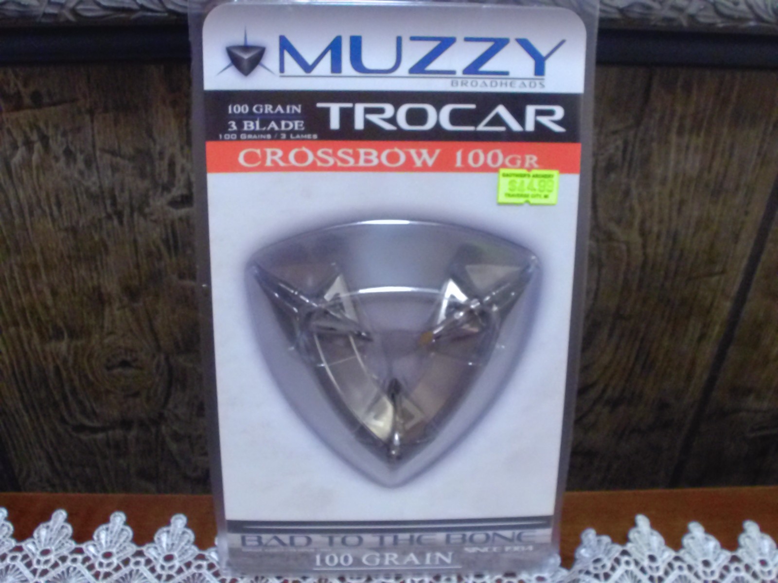 NEW MUZZY 3 Blade CROSSBOW Trocar 100 Grain Archery Hunting Fixed Broadhead - NEW MUZZY 3 Blade CROSSBOW Trocar 100 Grain Archery Hunting Fixed Broadhead -