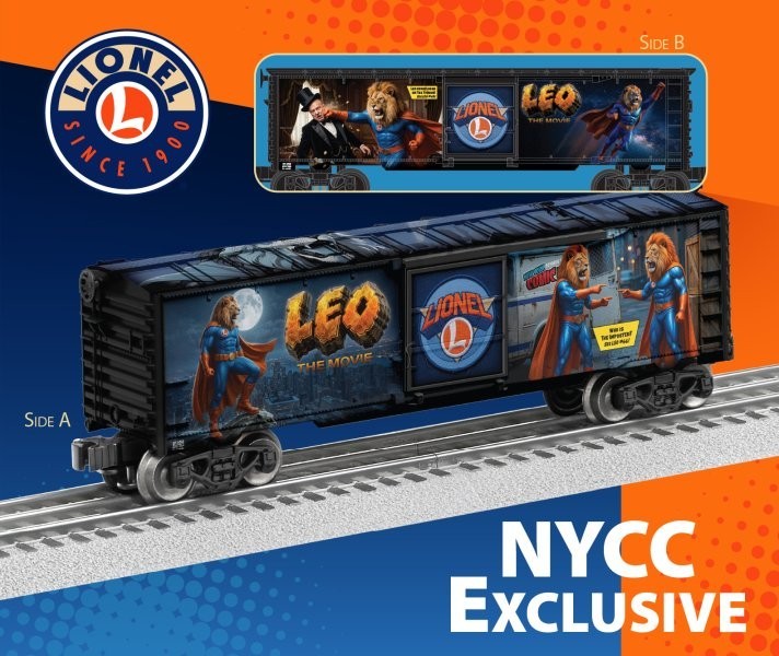 NYCC 2026 exclusive Lionel Trains KING LEO LION train boxcar New York Comic Con