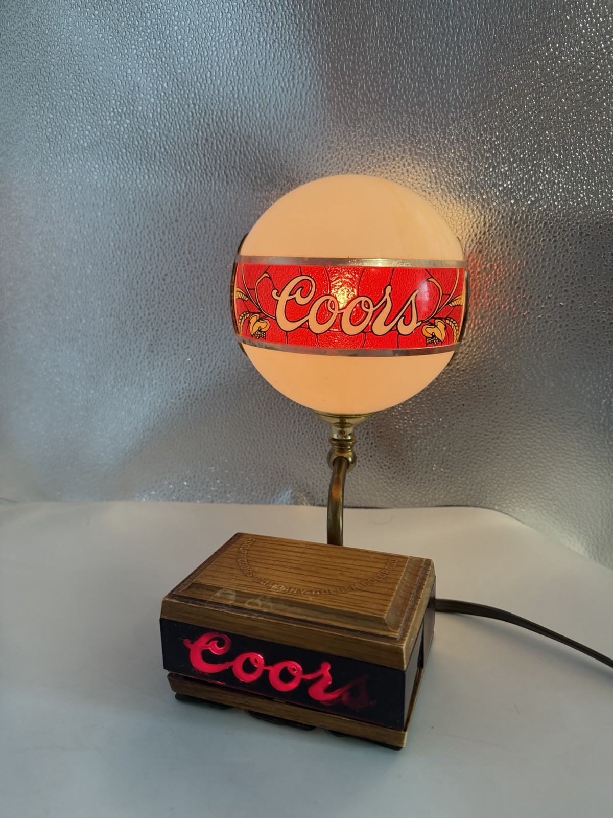VTG. 50-60s Coors Beer Digital Globe Lamp Adolf Coors Co. Golden Colorado USA VTG. 50-60s Coors Beer Digital Globe Lamp Adolf Coors Co. Golden Colorado USA