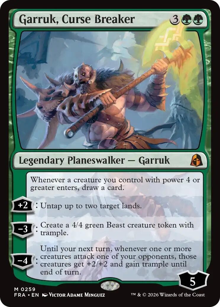 MTG FRA M Garruk, Curse Breaker #259 NM MTG FRA M Garruk, Curse Breaker #259 NM