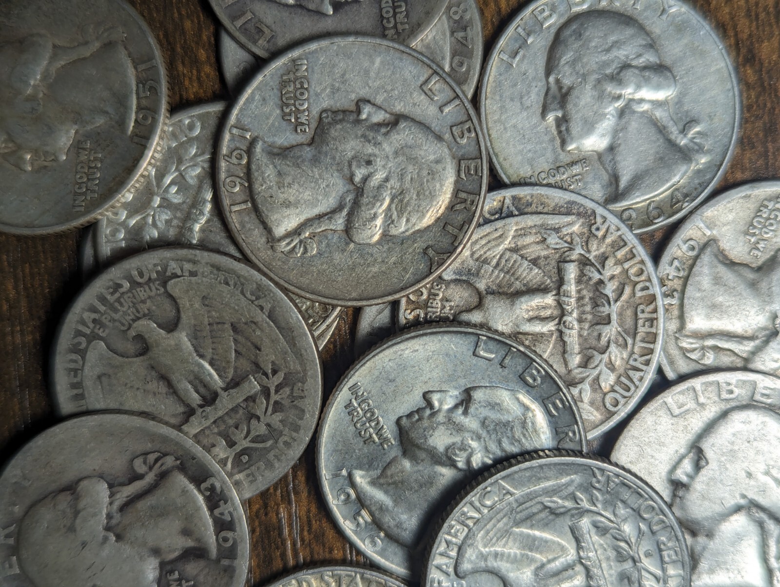 Silver Washington Quarter(s)-90%-1932-1964, Choose How Many Ships Free Silver Washington Quarter(s)-90%-1932-1964, Choose How Many Ships Free
