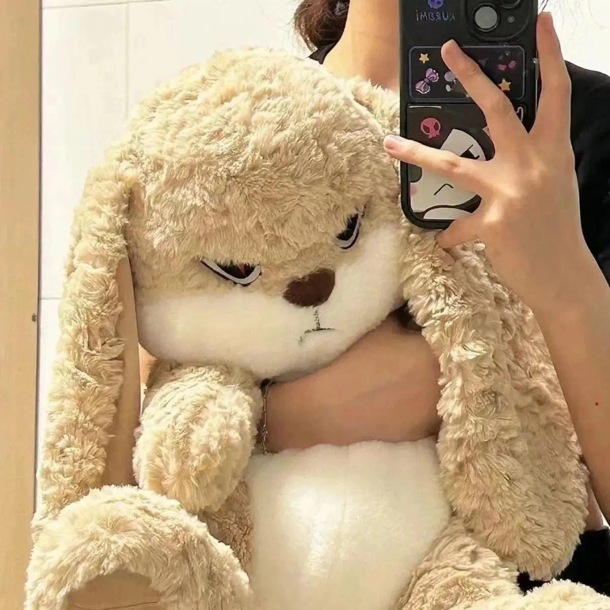 Cute 30cm Angry Rabbit Plush Toy Large Size Stuffed Bunny, Grumpy Cute Plush Dol