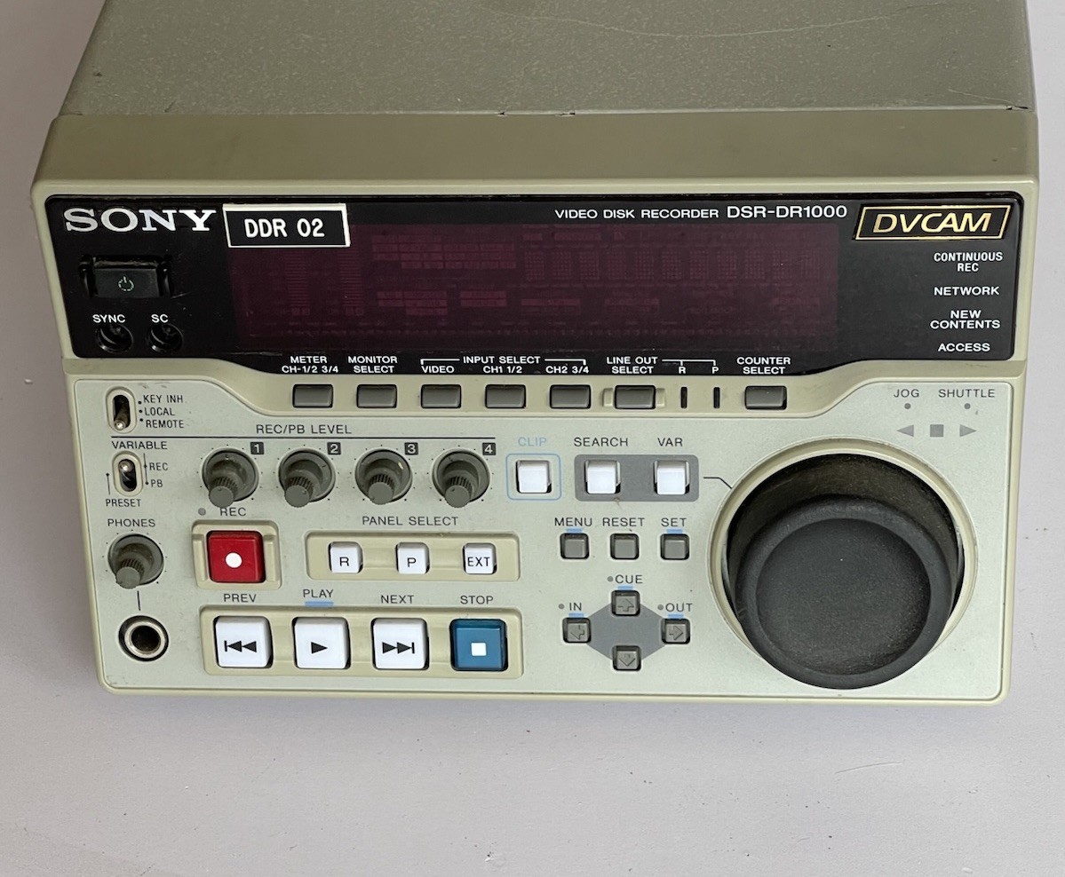 Sony DSR-DR1000 DVCAM Professional Video Disk Recorder HDD SDI Untested No Cord