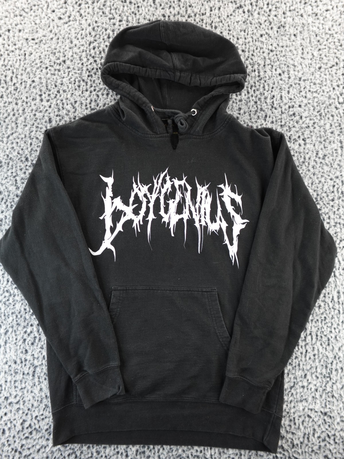 BoyGenius Band Hoodie Mens M Black Always An Angel Never A God Rock Indie Merch BoyGenius Band Hoodie Mens M Black Always An Angel Never A God Rock Indie Merch