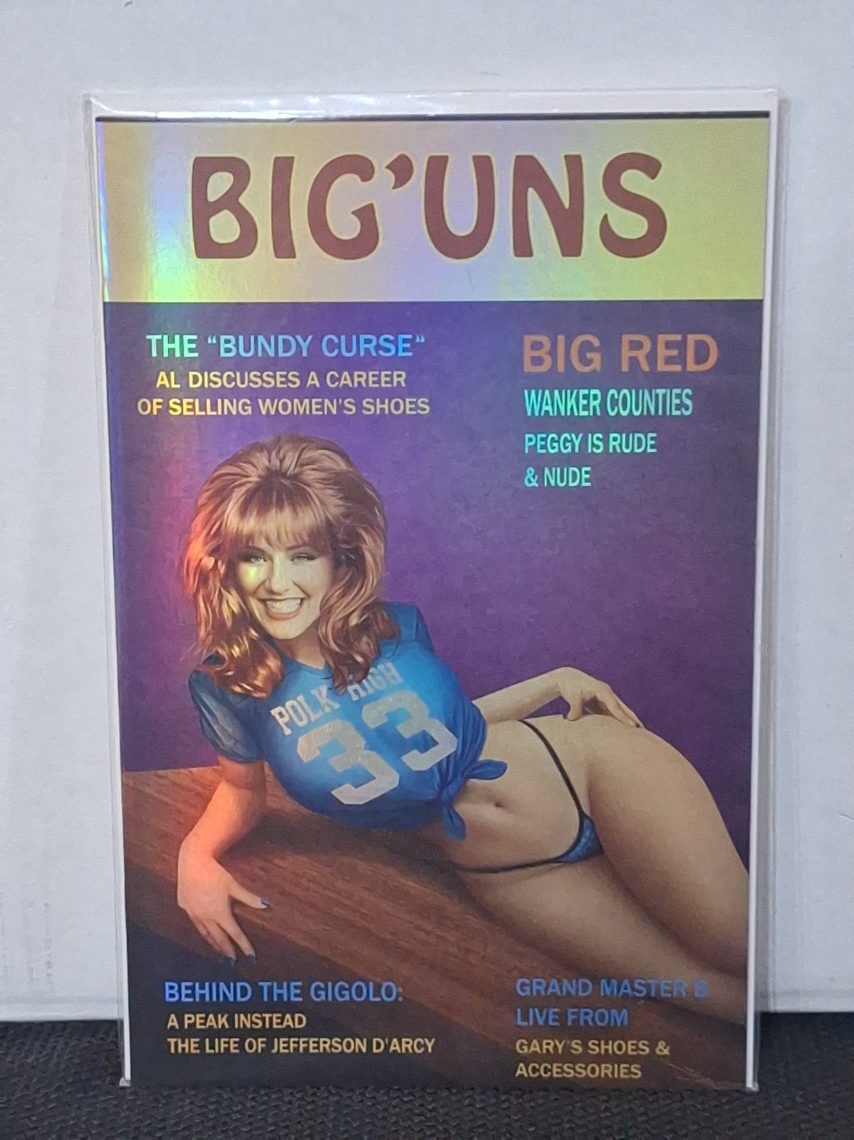 LIMITED TO 40 FOIL PEGGY BUNDY JERSEY BIG\'UNS MARRIED WITH CHILDREN AUGUSTO BOOK LIMITED TO 40 FOIL PEGGY BUNDY JERSEY BIG\'UNS MARRIED WITH CHILDREN AUGUSTO BOOK