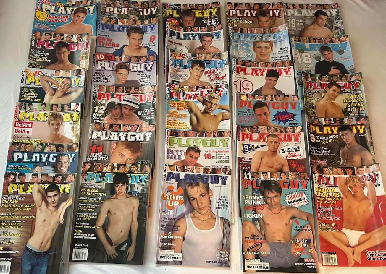 LOT OF 29 PLAYGUY Vtg Y2K gay magazines 1999-2002 RARE SUPER HOT PLAYGUYS Euro LOT OF 29 PLAYGUY Vtg Y2K gay magazines 1999-2002 RARE SUPER HOT PLAYGUYS Euro