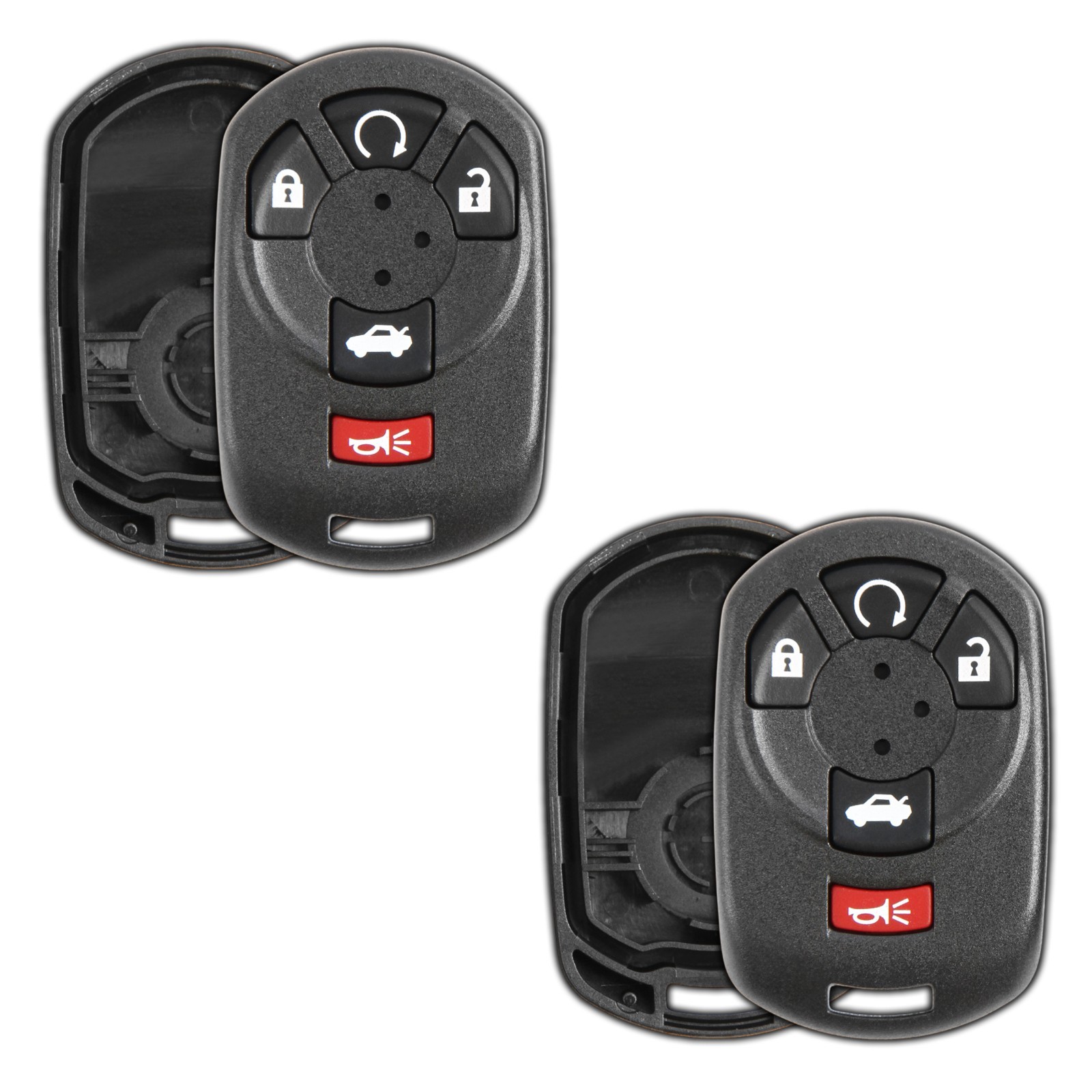 2x Key Fob Shell Case 5-Button for 2005-2007 Cadillac STS (M3N-65981403) 2x Key Fob Shell Case 5-Button for 2005-2007 Cadillac STS (M3N-65981403)