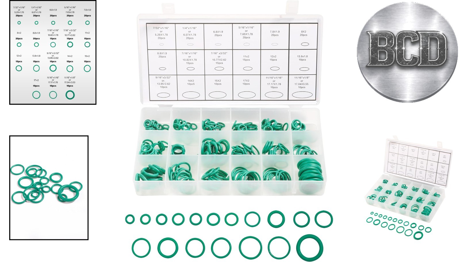 270-Piece O Ring Assortment Kit - High-Quality Rubber Washers for A/C & Plumbing 270-Piece O Ring Assortment Kit - High-Quality Rubber Washers for A/C & Plumbing