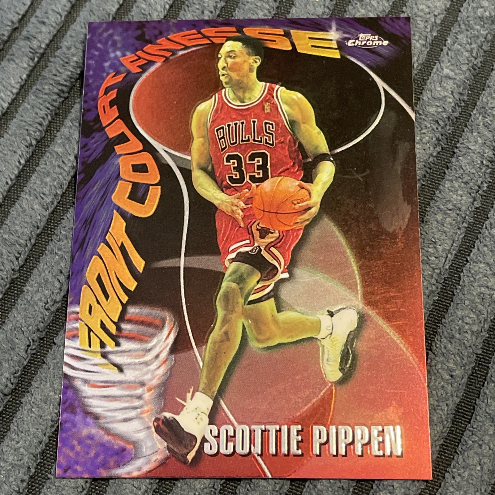 1997-98 Topps Chrome - Season\'s Best Front Court Finesse Scottie Pippen #12