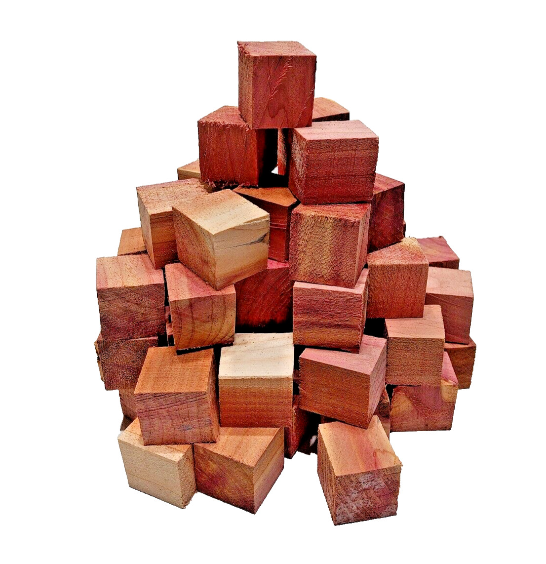 60 Aromatic Red Cedar Wood Blocks CHEMICAL FREE BUG/MOTH REPELLENT SHIPs FREE