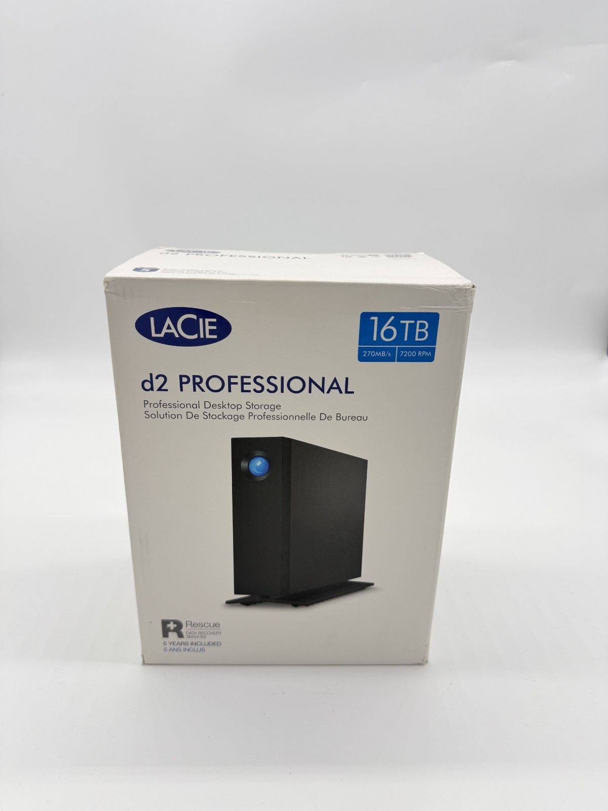 LaCie d2 Professional USB-C Desktop Drives, 16TB, New, Sealed