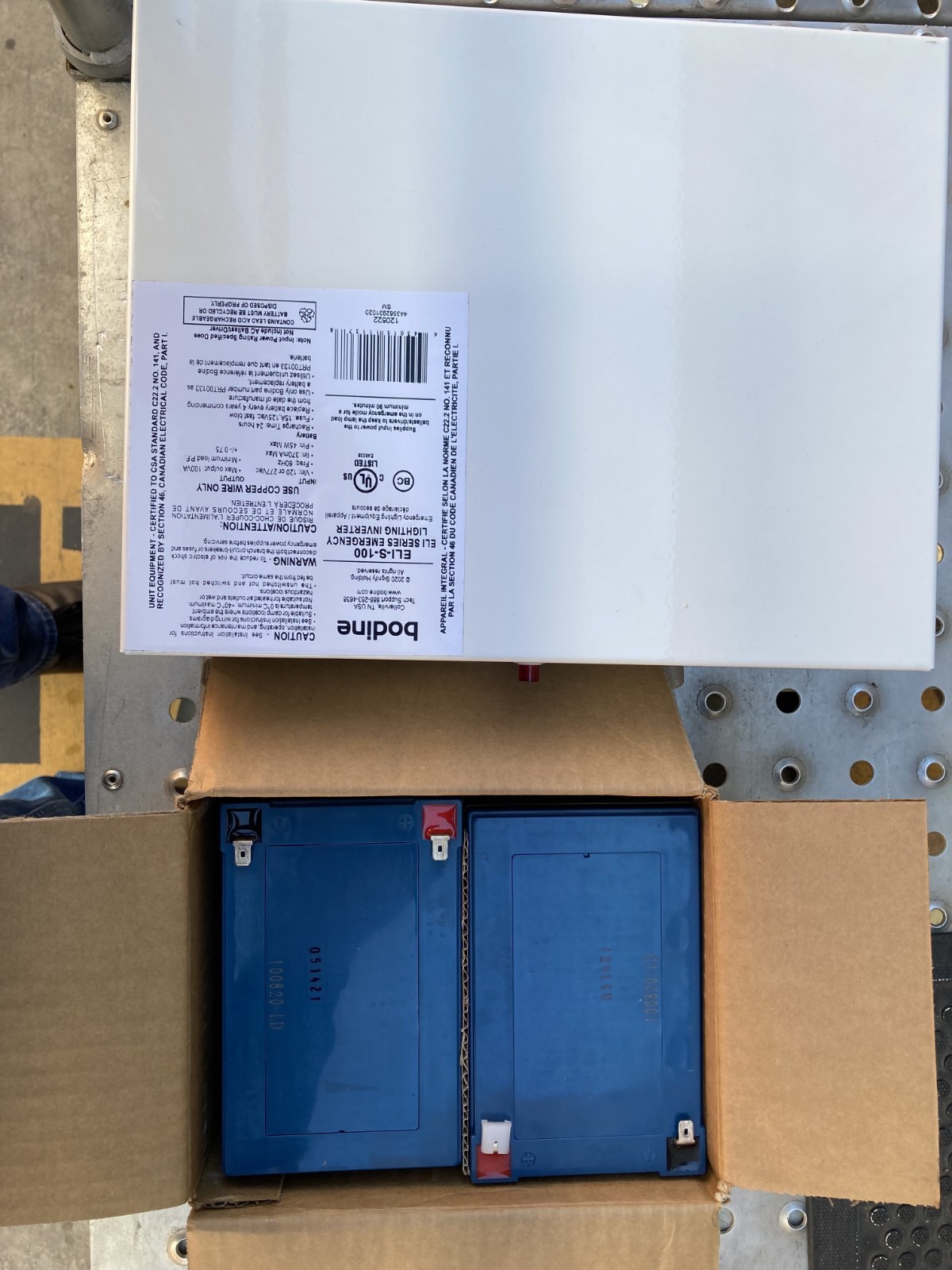 BODINE - ELI-S-100 EMERGENCY LIGHTING INVERTOR BODINE - ELI-S-100 EMERGENCY LIGHTING INVERTOR