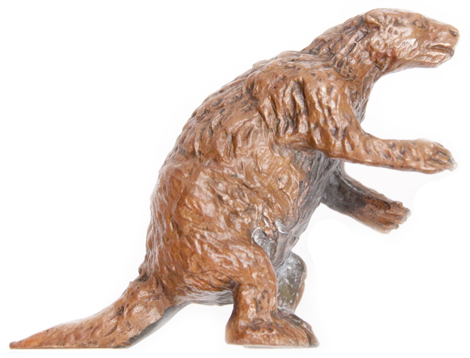 Vintage William WM Otto La Brea Tar Pits Bronze Megatherium Sculpture Sloth WMCo