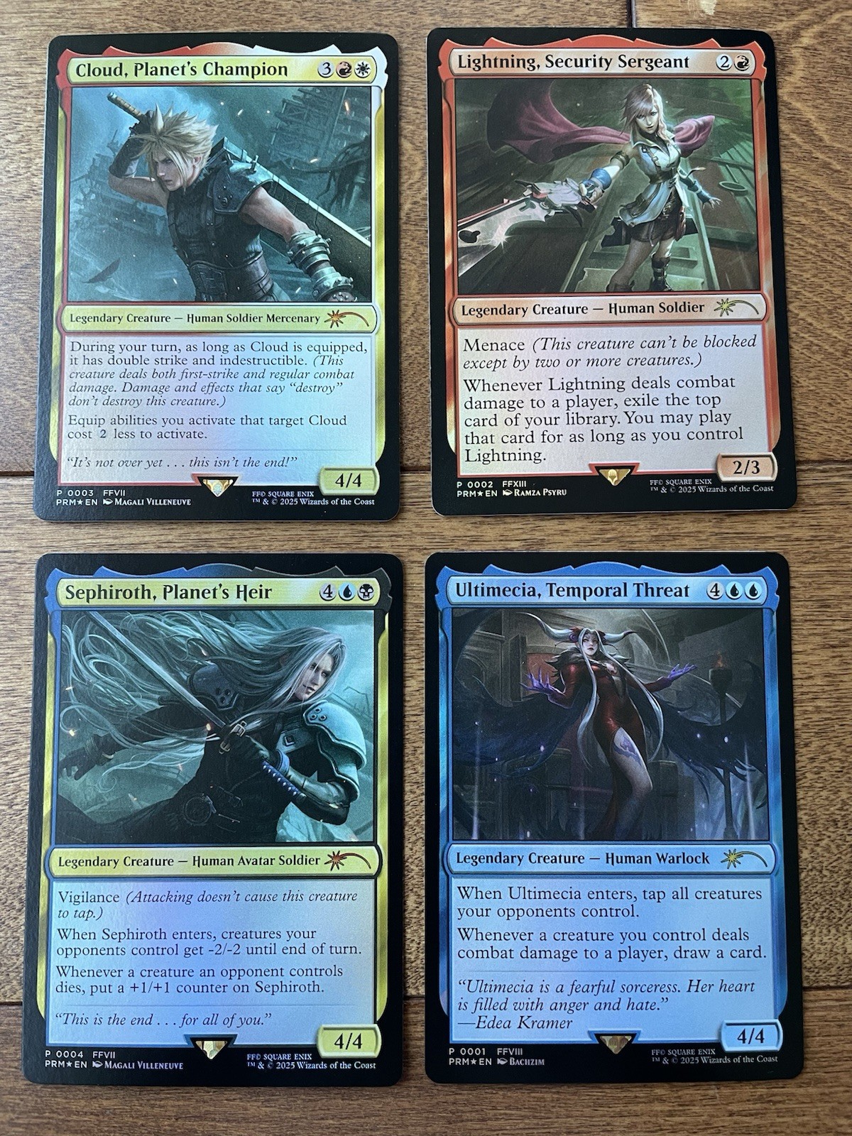 🔥 Magic MTG Final Fantasy Costco Promo Cards Foil Cloud & Sephiroth & 2 more 🔥 Magic MTG Final Fantasy Costco Promo Cards Foil Cloud & Sephiroth & 2 more