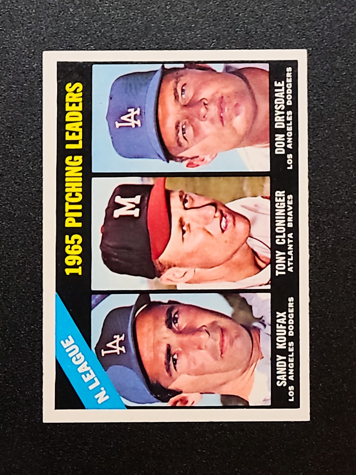 1966 KOUFAX/DRYSDALE NL PITCHING LEADERS #223 Topps NM-MINT CENTERED BEAUTY
