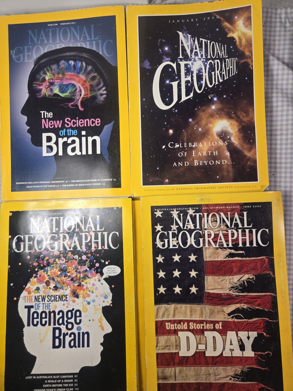 National Geographic Magazine Lot of 12 Space D-Day Brain Mars Climate Science National Geographic Magazine Lot of 12 Space D-Day Brain Mars Climate Science