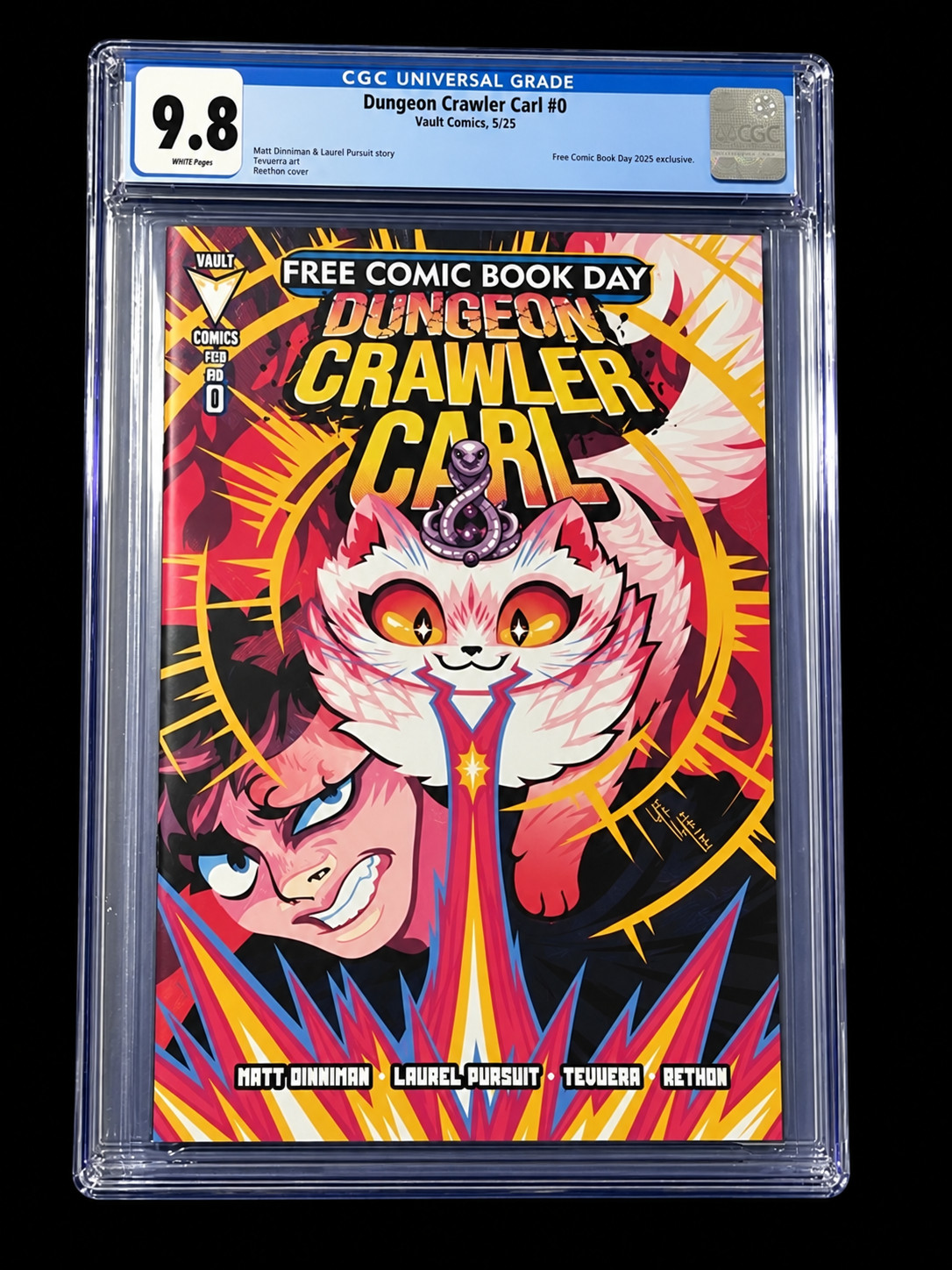 Dungeon Crawler Carl #0 CGC 9.8  1ST APPEARANCE 1  FCBD FREE COMIC BOOK DAY 2026