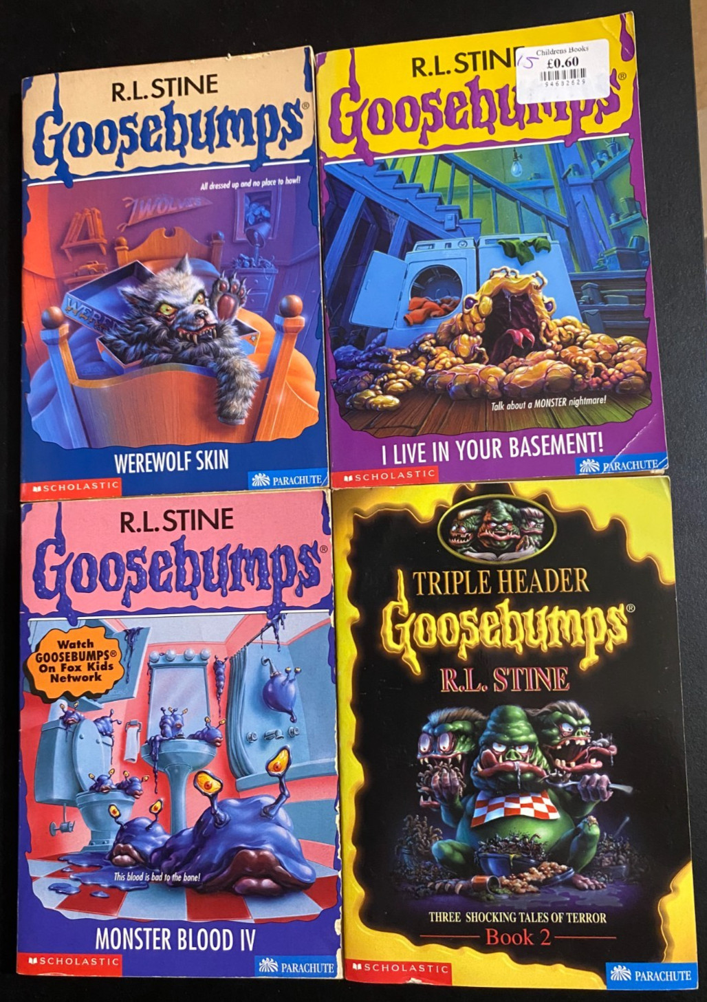 RARE Goosebumps 60, 61, 62  R.L. Stine Stine Authentic US Copies + 1