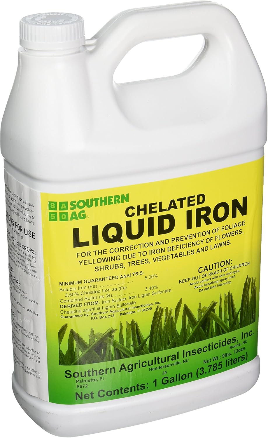 Southern Ag Chelated Liquid Iron, 1 Gallon Southern Ag Chelated Liquid Iron, 1 Gallon