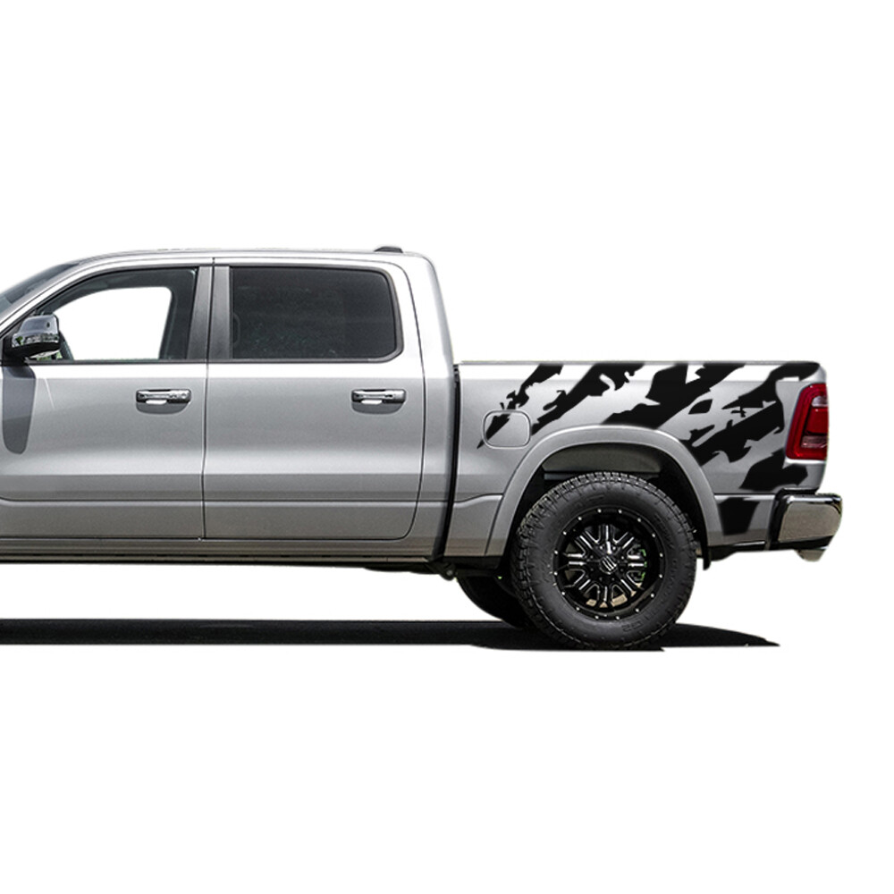 Shreds Decal for Dodge Ram Crew Cab 1500 Scratches Sticker Big Horn Laramie Kit