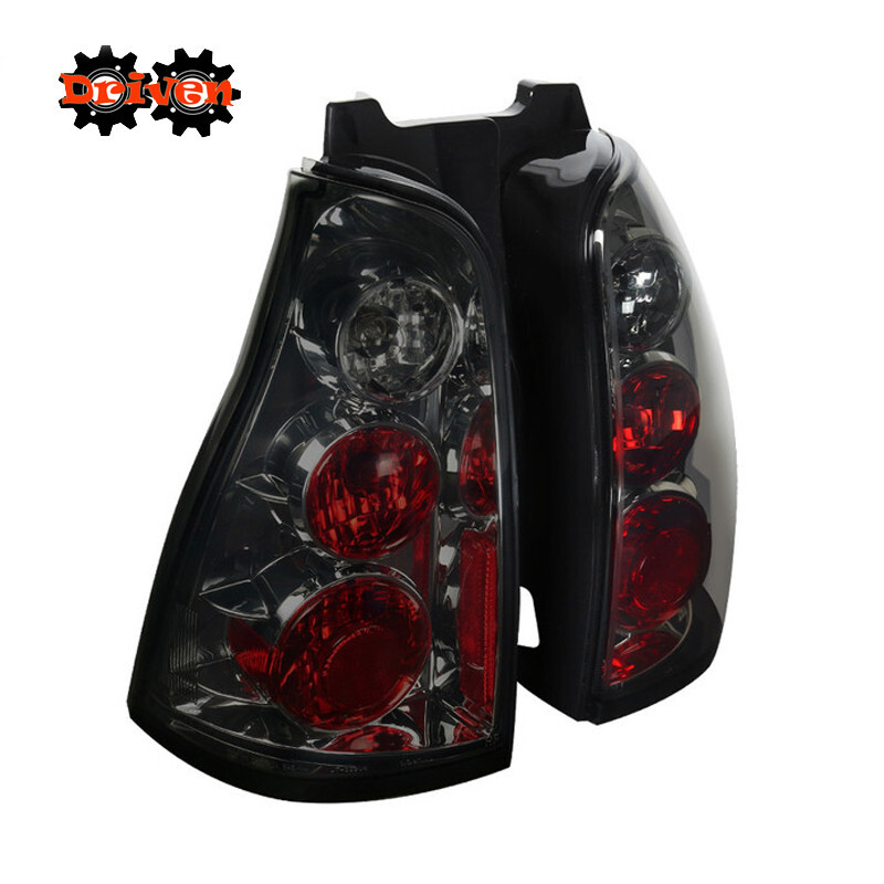 03-05 Toyota 4Runner Taillights Smoked Housing Red Reflector 4x4 TRD 2wd Pair