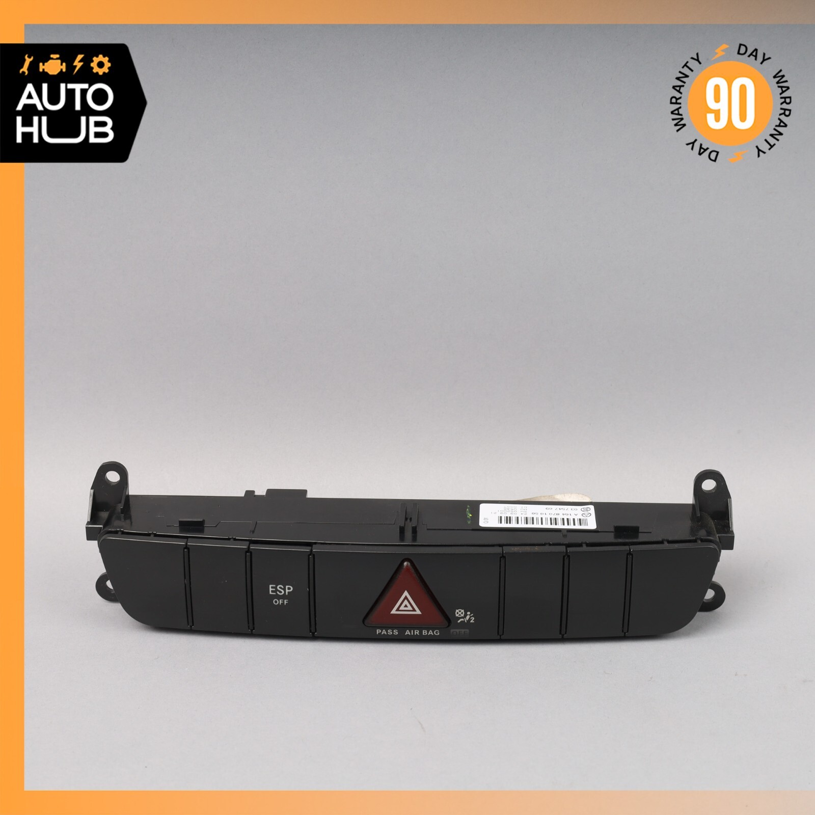 06-12 Mercedes W164 ML350 Hazard Control Switch Panel 1648701858 OEM 06-12 Mercedes W164 ML350 Hazard Control Switch Panel 1648701858 OEM