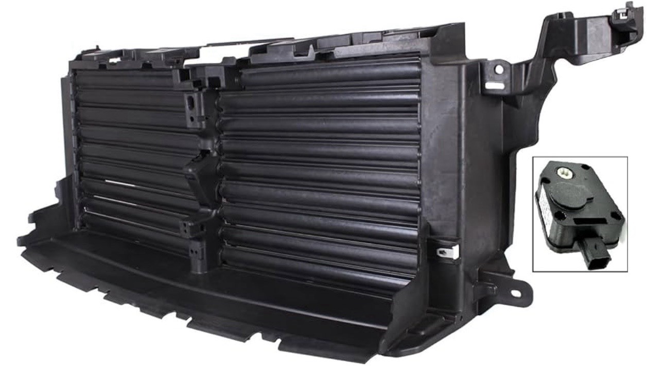 TYG Upper Active Grille Shutter Assembly with Motor Fit for 2018-2022 Ford