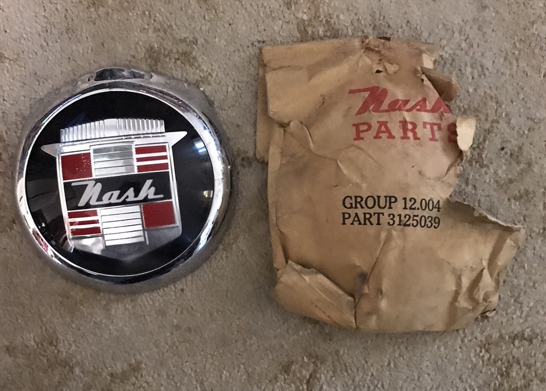 Vintage Nash Car Horn Button Badge Emblem NOS Vintage Nash Car Horn Button Badge Emblem NOS