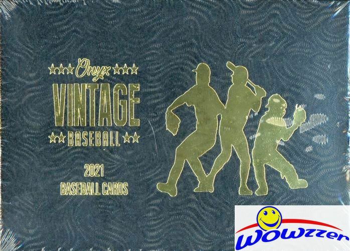 2021 Onyx Vintage Baseball Factory Sealed HOBBY Box-2 ON-CARD AUTOGRAPHS