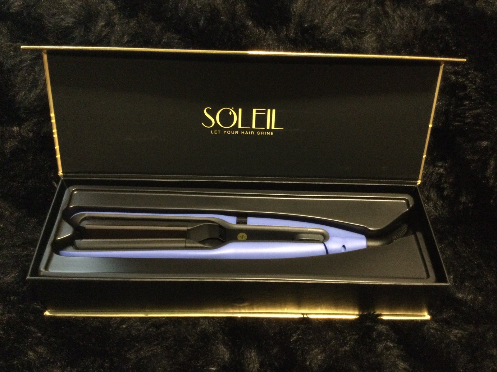 NEW Soleil Dynamic Styler Cobalt Blue Hair Straightener Styling Iron