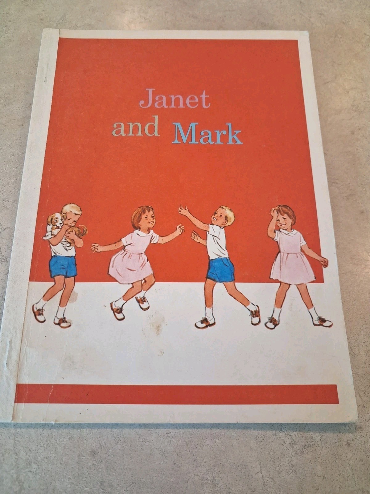 Vintage 1966 Janet and Mark Childrens Book Reader Harper Row Outdoors and In Vintage 1966 Janet and Mark Childrens Book Reader Harper Row Outdoors and In