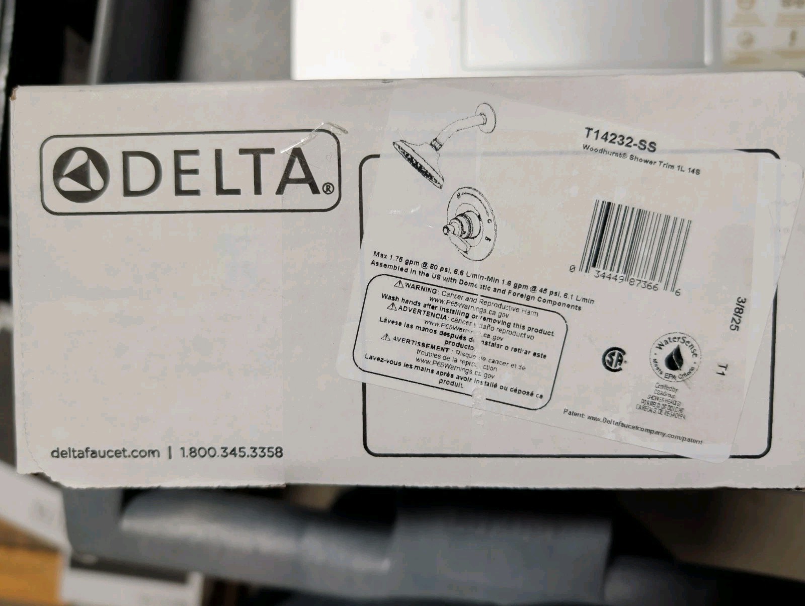 Delta T14232-SS Woodhurst Monitor 14 Series Shower Trim Stainless Steel