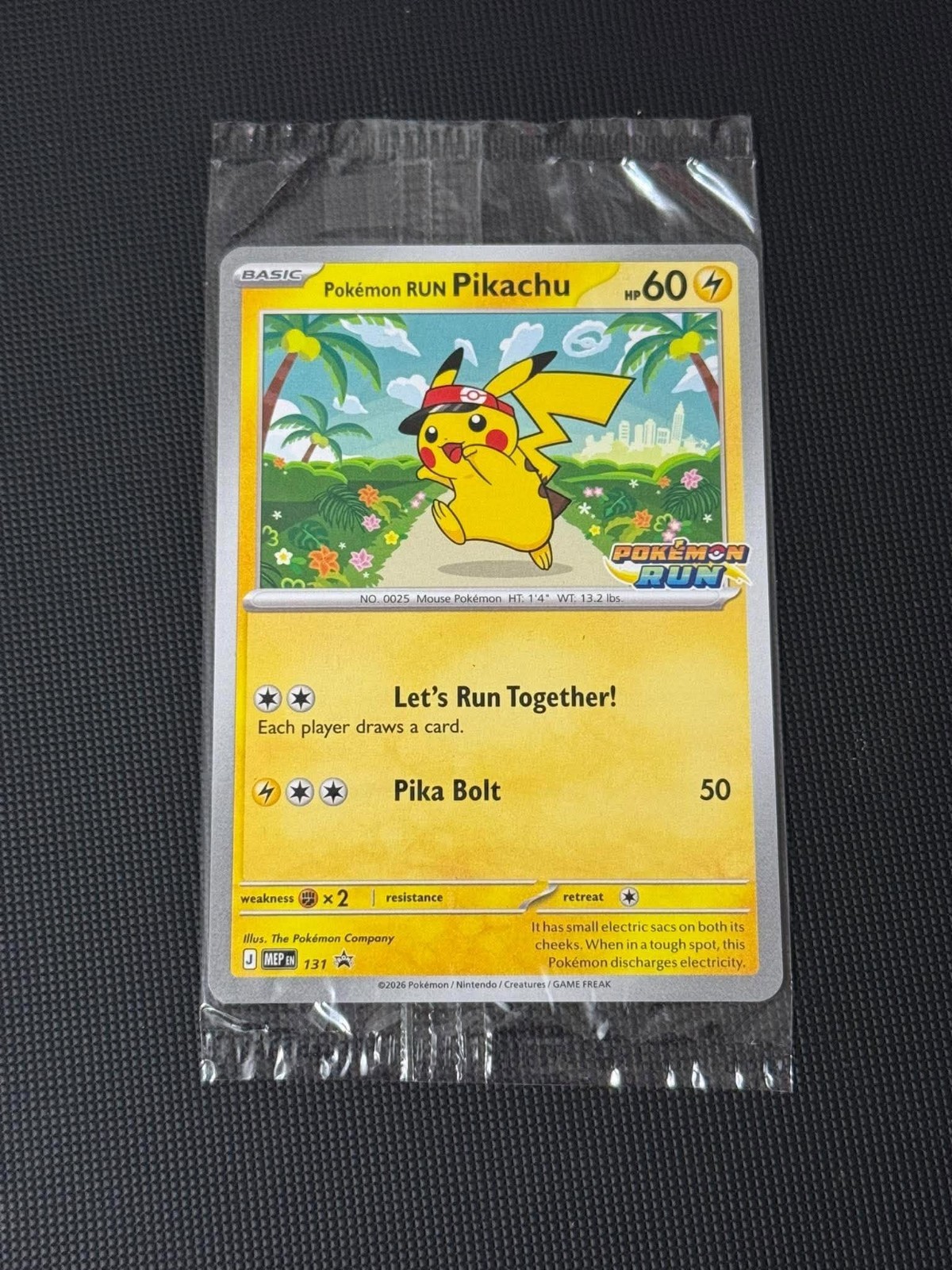 Pokémon RUN Pikachu 30th Anniversary Promo Card – SEALED – ASIA EXCLUSIVE Pokémon RUN Pikachu 30th Anniversary Promo Card – SEALED – ASIA EXCLUSIVE
