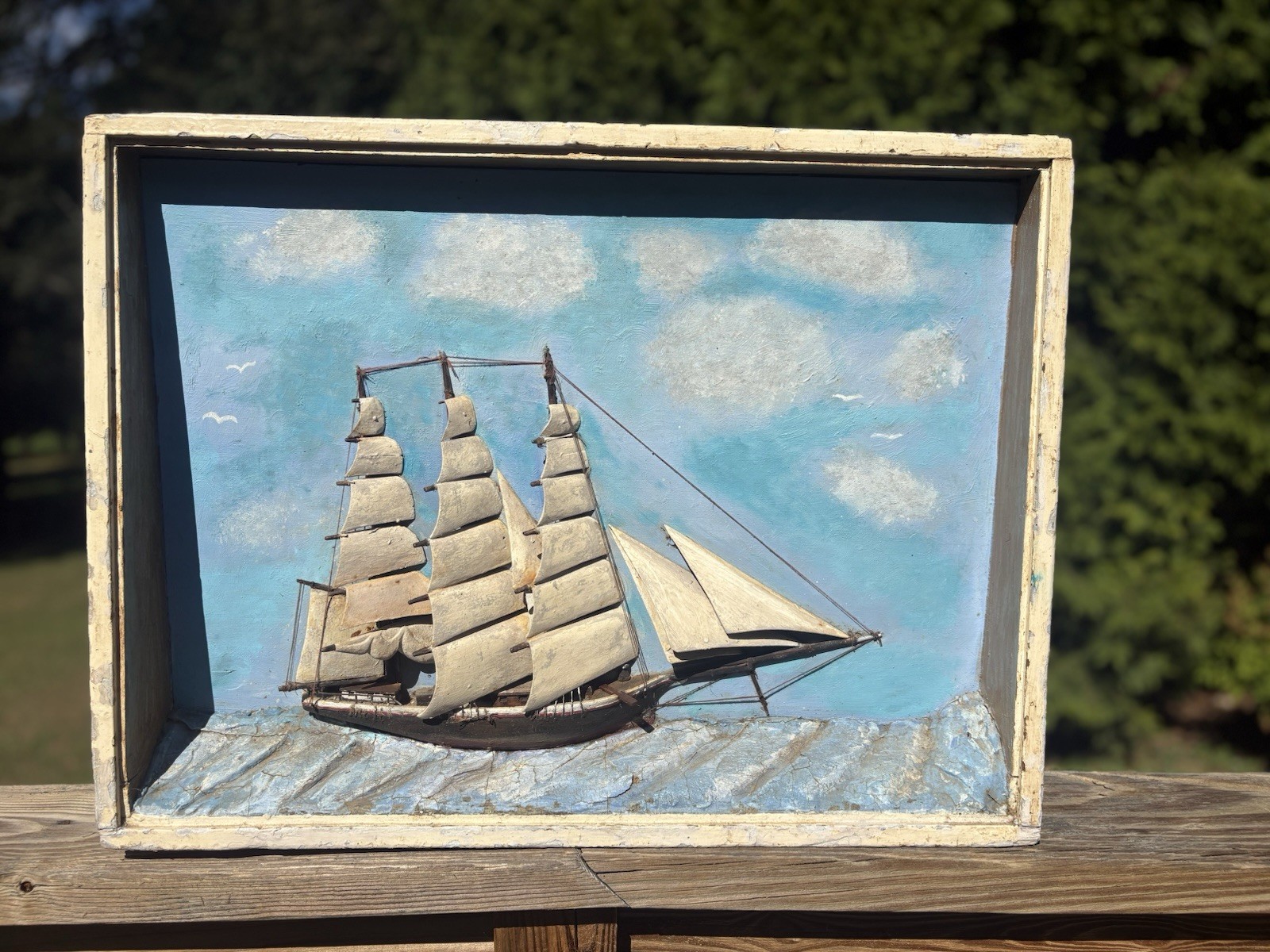 Antique Clipper Ship Diorama