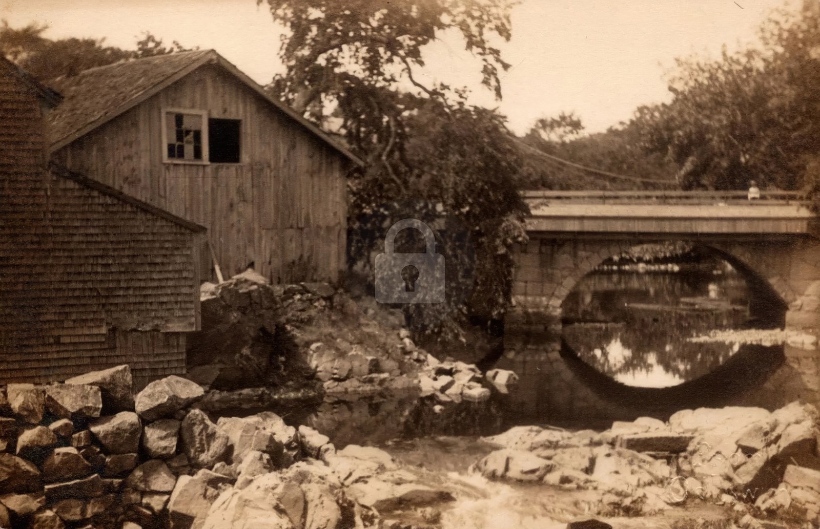 Ipswich MA Massachusetts County Street Bridge 1910s RPPC Photo Postcard COPY Ipswich MA Massachusetts County Street Bridge 1910s RPPC Photo Postcard COPY