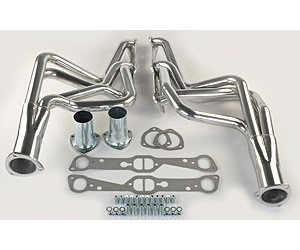 JEGS Metallic Ceramic Coated Long Tube Headers for 1964-1981 Pontiac Passenger