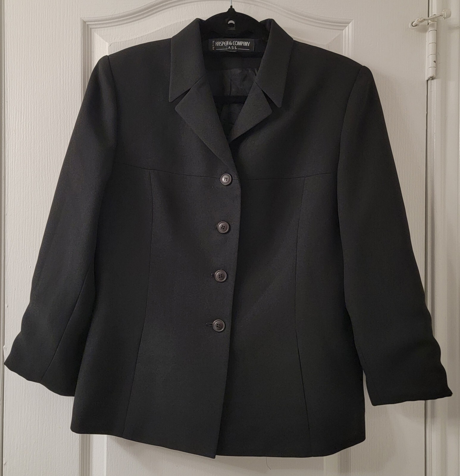 Kasper & Company Women\'s Black Blazer Jacket Size 12P [COPY]