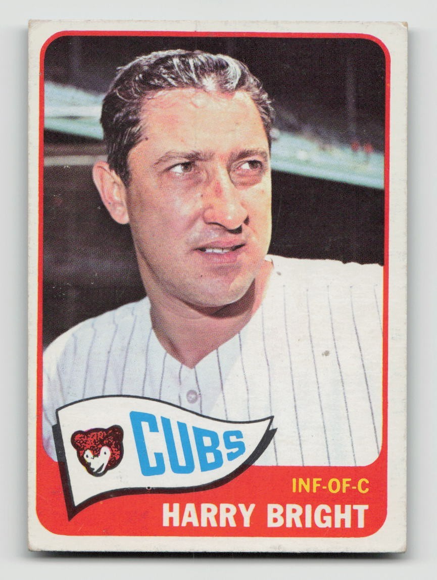 1965 TOPPS #584 HARRY BRIGHT VG-EX *Hot Corner Vintage*