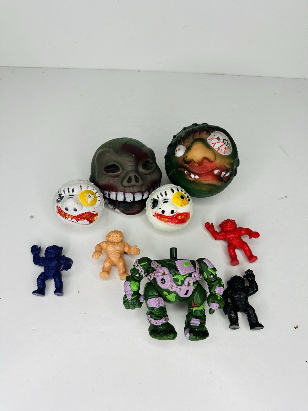 Vintage Madballs Weird Balls Head Popper KO Lot Monster Balls