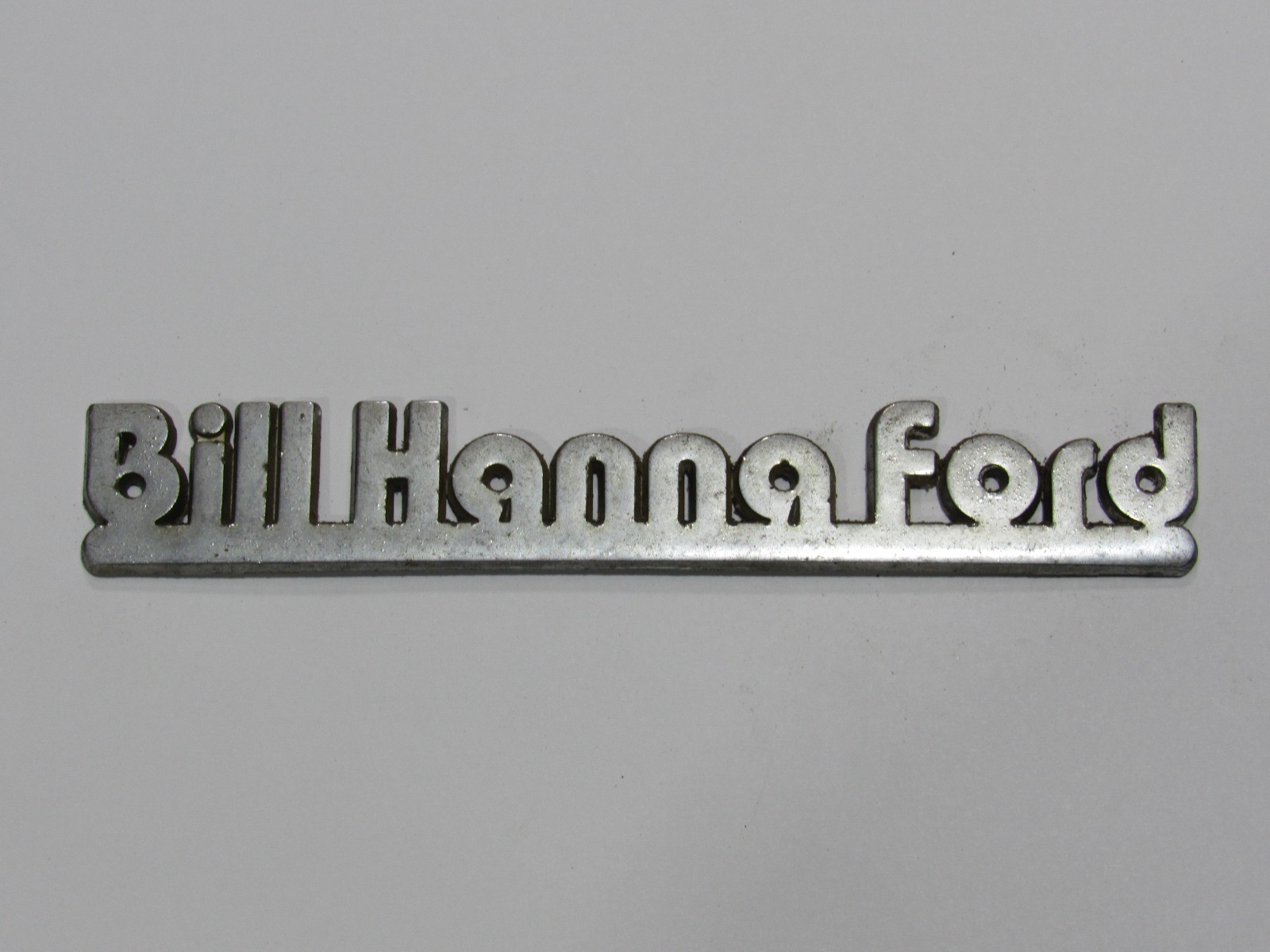 VTG Bill Hanna Ford Shreveport Louisiana Metal Dealership Badge Tag Emblem LA