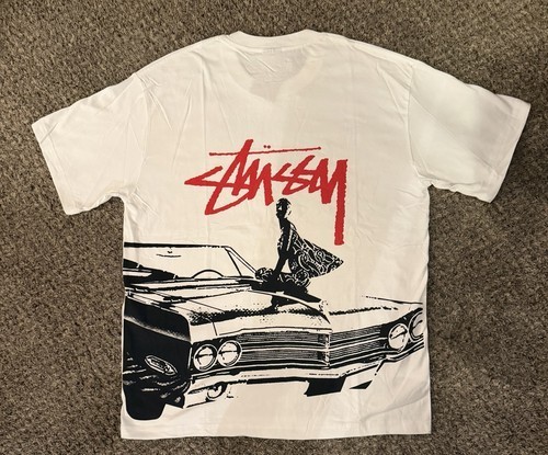 Stussy Shirt Beat The Street Crazy tee - White Size M Double Sided ✅