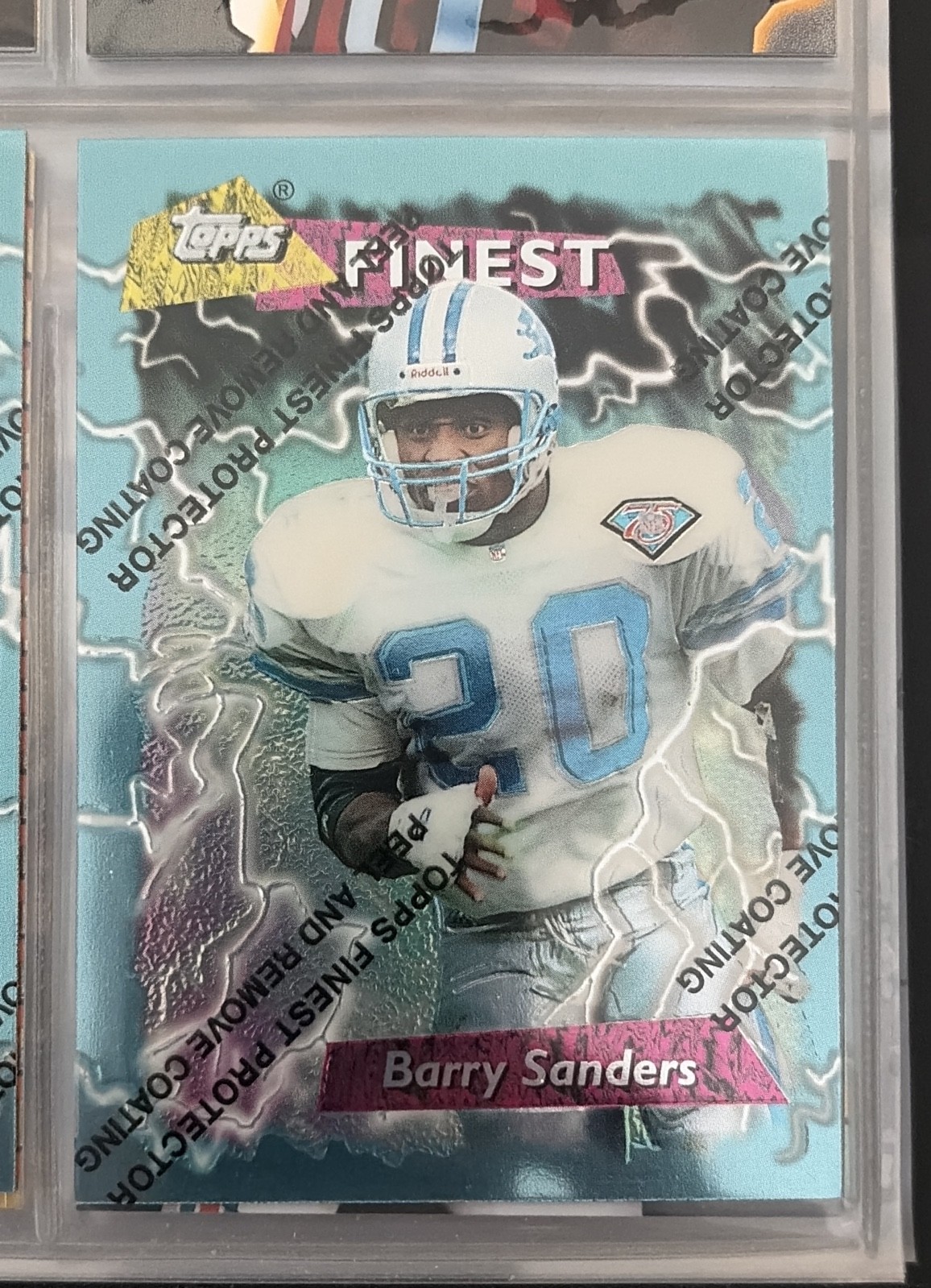 1995 Topps Finest - Barry Sanders #250 1995 Topps Finest - Barry Sanders #250