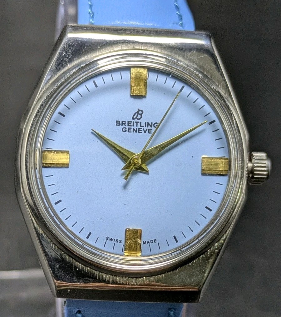 Vintage Breitling 17 Jewels Manual Winding Swiss Made Men’s Watch tiffny Dial