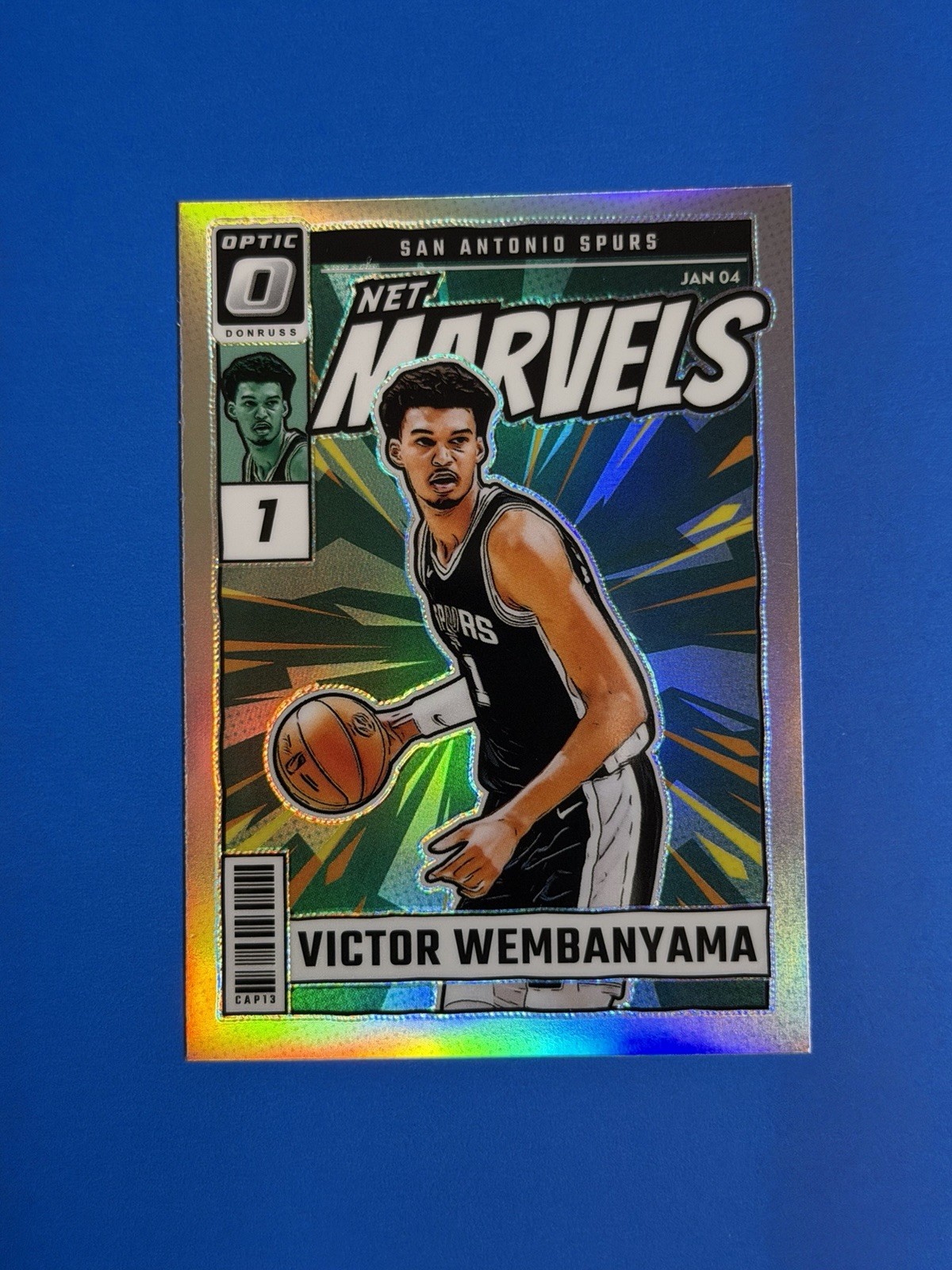 2024-25 Donruss Optic - Victor Wembanyama “Net Marvels” Silver Prizm Refractor