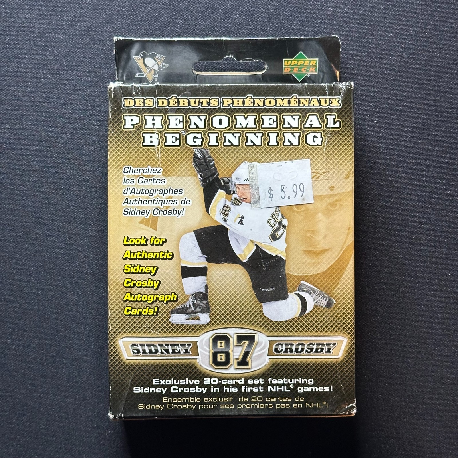 Sidney Crosby 2005 Upper Deck Phenomenal Beginning Rookie Sealed Box Set Auto?