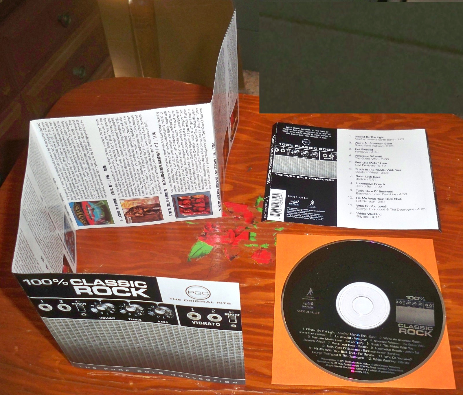 100% CLASSIC ROCK CD: FOREIGNER, BAD CO, BOSTON, BTO, BILLY IDOL, JETHRO TULL ++