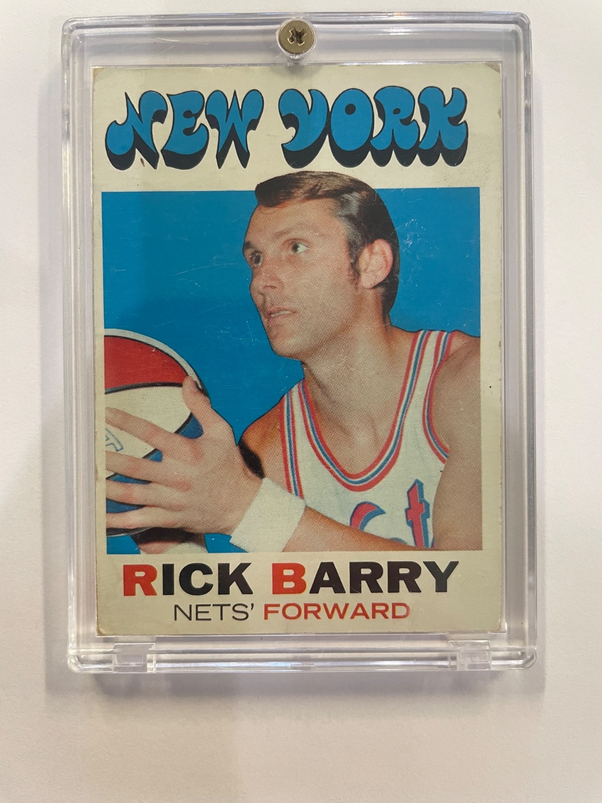 RICK BARRY 1971-72 Topps #170 Rookie RC New York Nets RICK BARRY 1971-72 Topps #170 Rookie RC New York Nets